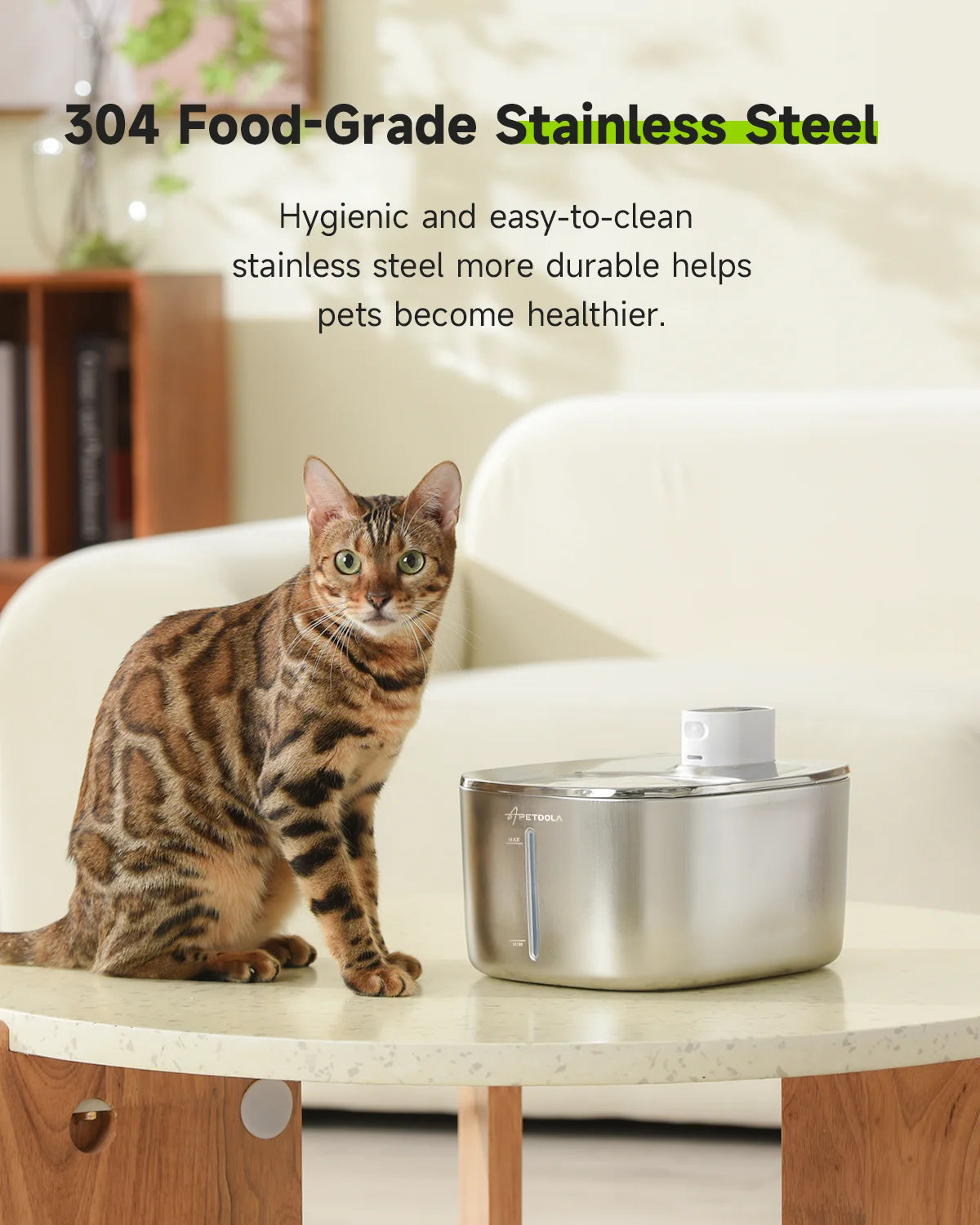 4L Cordless Cat Water Fountain - Automatic Sensor Pet Drinking Dispenser for Cats and Dogs