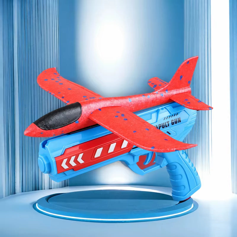 Exciting Foam Ejection Airplane Launcher - Perfect Outdoor Flying Toy for Kids' Birthdays!