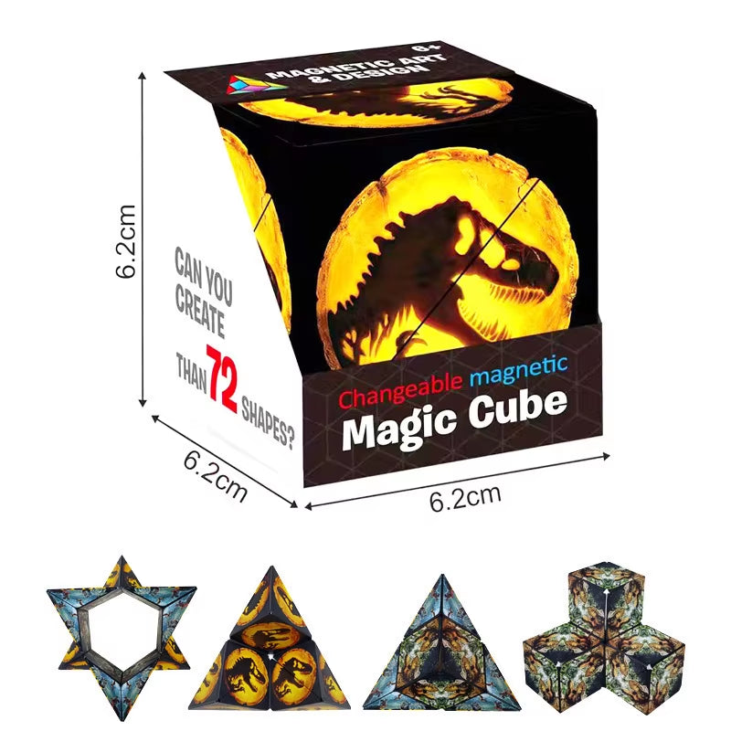 Transform Your Stress into Fun with the Magic Infinite Cosmic Cube - Magnetic Changeable Fidget Toy!