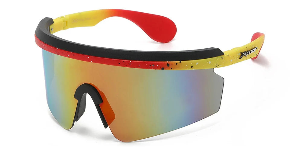 Shield Semi-Rimless Wholesale Sunglasses X3650