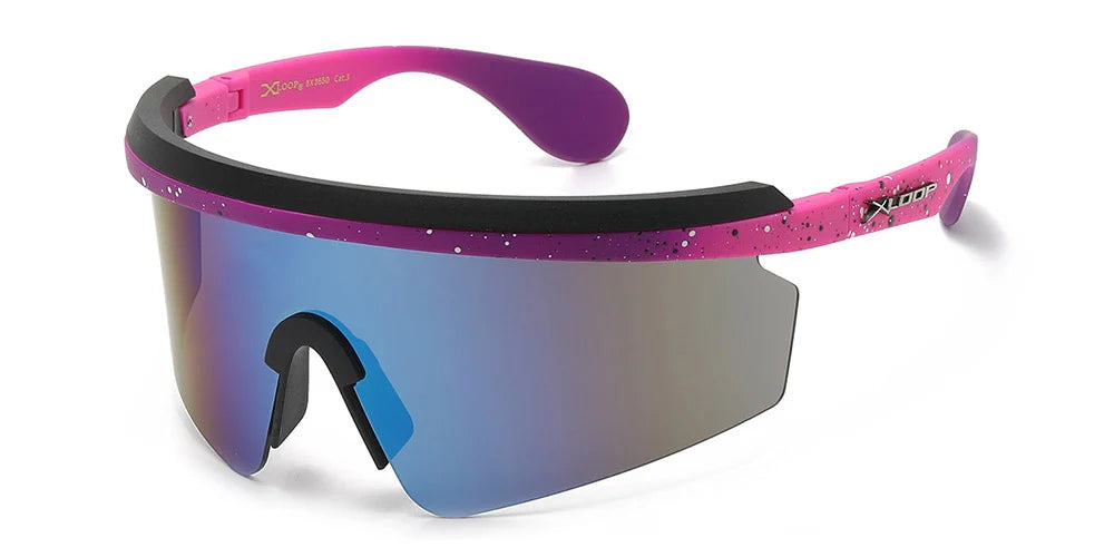 Shield Semi-Rimless Wholesale Sunglasses X3650