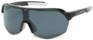 PLASTIC SPORT SUNGLASSES HALF WRAPS WITH ASST ONE PIECE OF MIRROR LENSES.